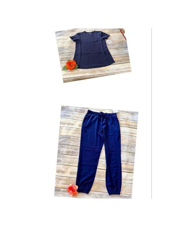 Unbranded Pants - NEW NAVY BLUE SCRUB SET